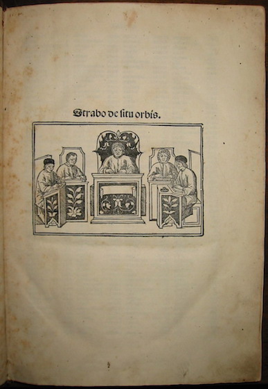  Strabone (Strabon - Strabo) Strabo De situ orbis Anno Domini MCCCCCX die XIII. Iulii (1510) Venetiis a Philippo Pincio Mantuano Impressum